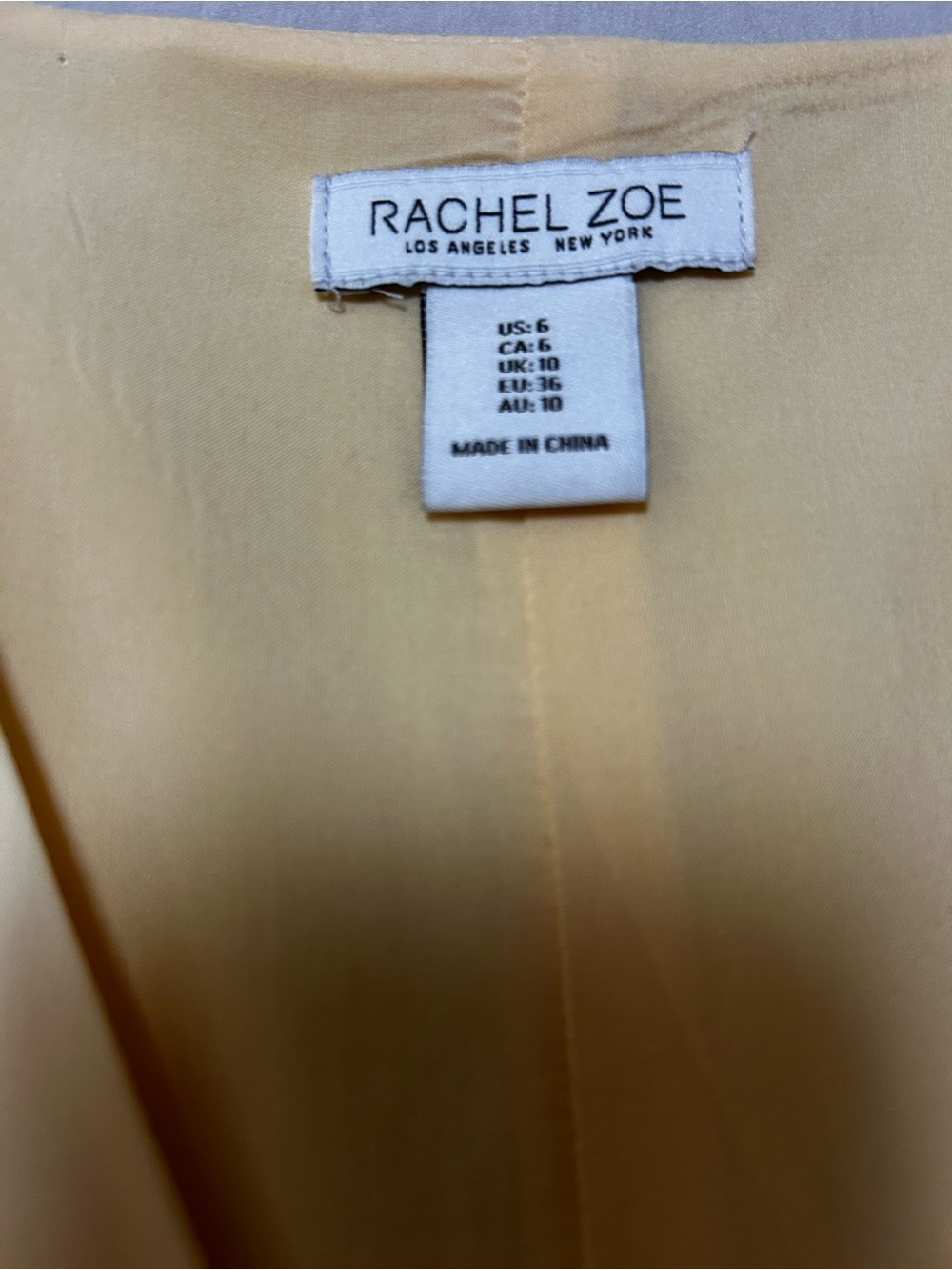 Rachel Zoe Butter Yellow Pleated V-Neck Party Dress - Picture 4 of 8
